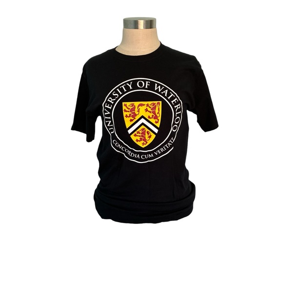 Fruit of the Loom Black University T-Shirt - Picture 3 of 8